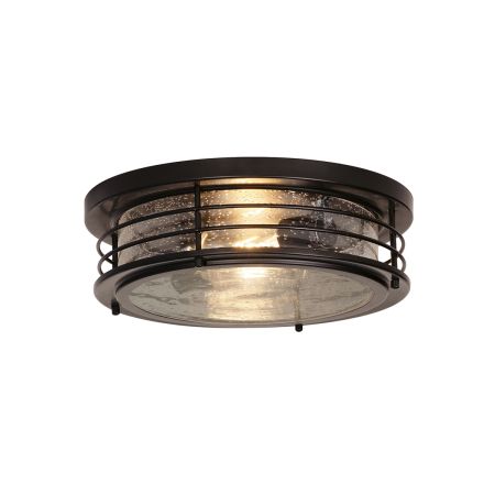 Alcon 11139 13-Inch Industrial Flush Mount Ceiling Light 