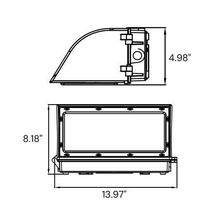 Alcon 11145 Architectural LED Full Cut-off Wall Pack