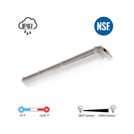 Low-Profile Wet Location Vapor Tight LED Light