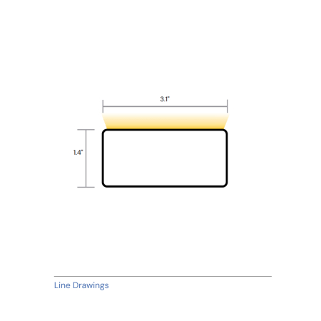 3-Inch Outdoor Flexible Linear LED Light Strip