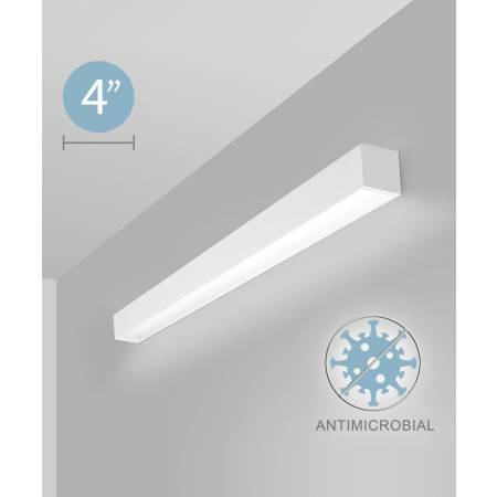 4-Inch Antimicrobial Linear LED Wall Light