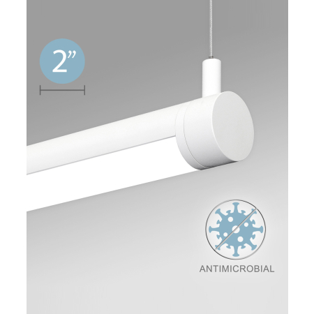 2.5-Inch Rotatable Antimicrobial LED Tube Pendant Light