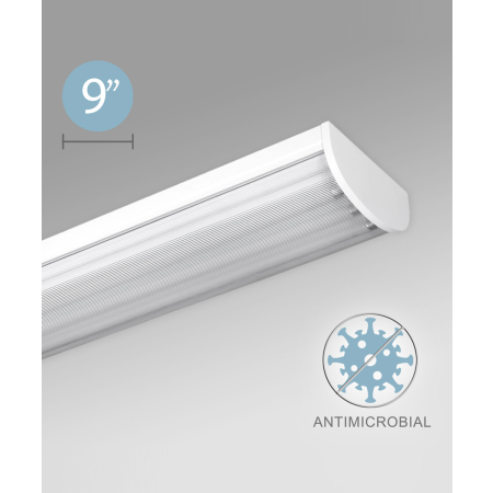 Antimicrobial Surface-Mount Linear LED Ceiling Light