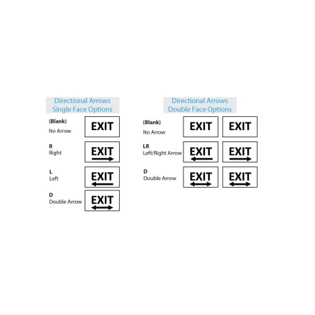 Alcon 16125-E Chicago Approved Edgelit Aluminum LED Exit Sign