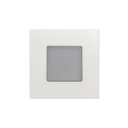 Alcon Lighting 9053 Ara LED Architectural Square Translucent Open Lens Recessed Pathway/Step Light.