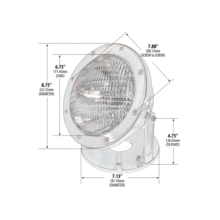 Alcon 17002 Submersible Pond and Fountain Underwater LED Light