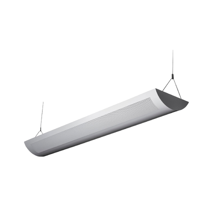 Alcon Lighting Ashton 10103-4 Half Perforated 4 Foot T8 and T5HO Fluorescent Architectural Linear Suspended Direct Indirect Lighting Fixture