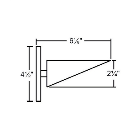 Belfer Lighting WS7230-LED-ELV-1 LED Double Wedge Lens Wall Sconce