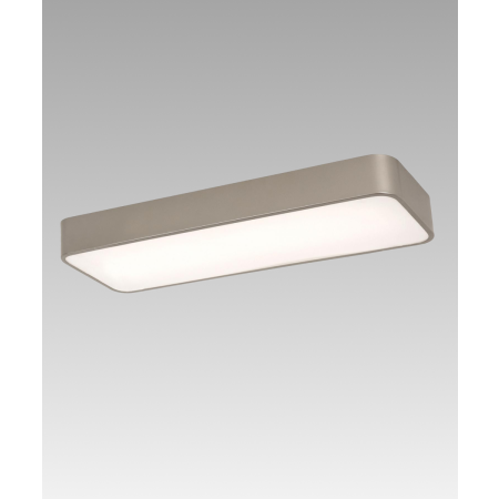 Product rendering of the 11184-24 rectangular flush ceiling light by Alcon Lighting shown in a black finish.