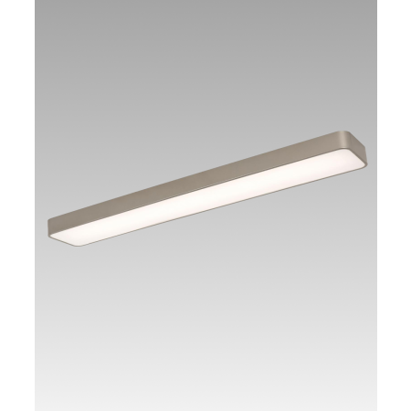 Product rendering of the 11184-46 rectangular flush ceiling light by Alcon Lighting shown in a black finish.