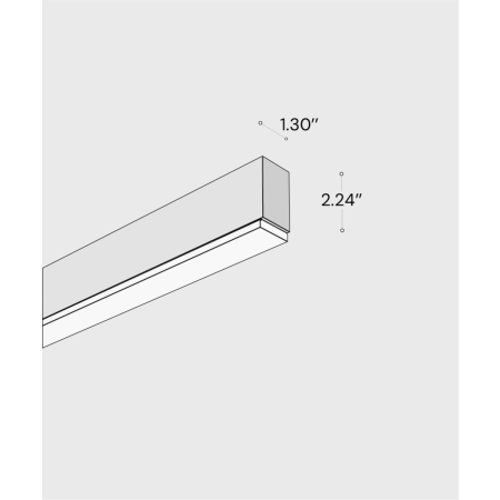 12100-22-W-D linear LED wall light shown with black finish and drop lens