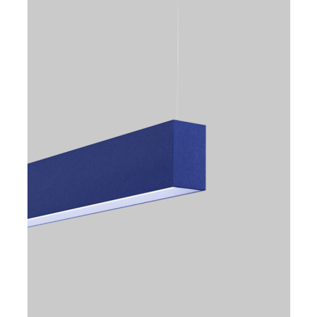 Alcon 12101-20-P-6 acoustic pendant light shown with cobalt finish and regressed lens