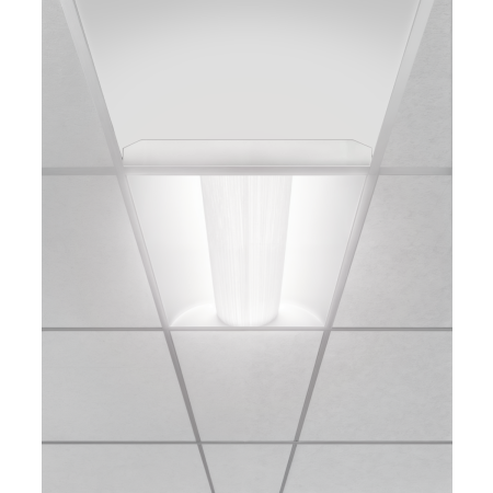 Alcon Lighting 24000-R LED 
recessed troffer panel light with a white finish.