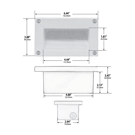 Alcon 9609 Copan Architectural LED Low Voltage Step Light Fixture