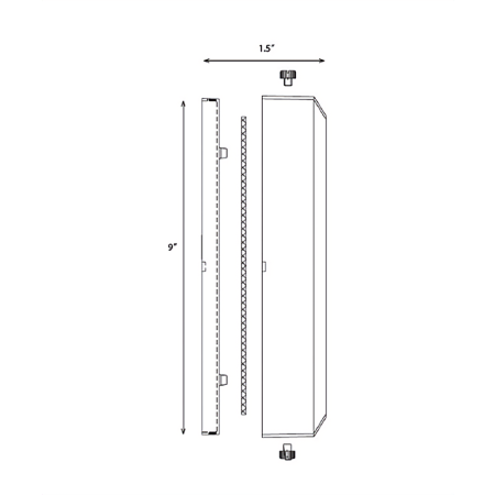 Alcon Lighting 9403-S Klein Architectural LED Low Voltage Step Light Surface Mount Fixture