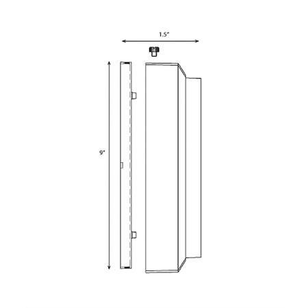 Alcon Lighting 9407-S Marshall Architectural LED Low Voltage Step Light Surface Mount Fixture