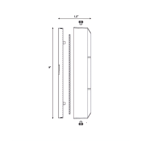 Alcon Lighting 9404-S Mills Architectural LED Low Voltage Step Light Surface Mount Fixture