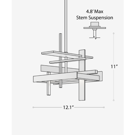 Planar 3000K Adjustable Small Pendant LED Light