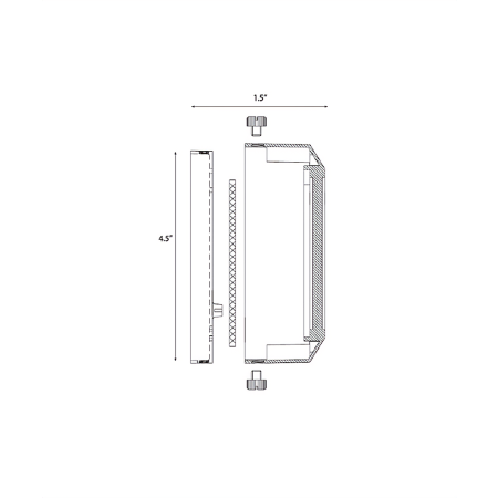 Alcon Lighting 9405-S Mollie Architectural LED Low Voltage Step Light Surface Mount Fixture