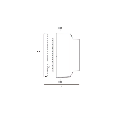 Alcon Lighting 9406-S Rubin Architectural LED Low Voltage Step Light Surface Mount Fixture