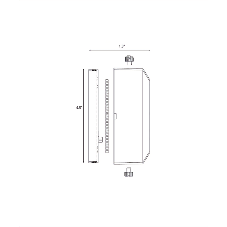 Alcon Lighting 9200-S Soda Architectural LED Low Voltage Step Light Surface Mount Fixture