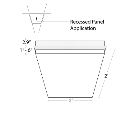 Alcon 11166 LED troffer light by Alcon Lighting.