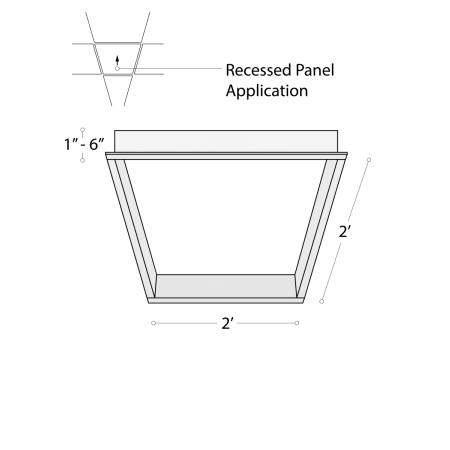 Alcon 11166 LED troffer light by Alcon Lighting.