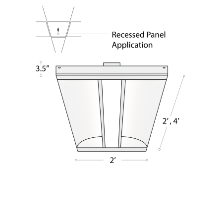 Alcon Lighting 14126-R LED recessed troffer panel light with a white finish.