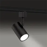 14130 2.5-Inch Architectural Cylinder LED Track Light Head shown with a black finish