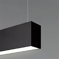 12180 LED Pendant Light shown with a 3-inch aperture and black finish